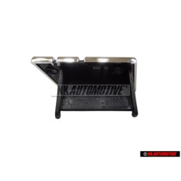 Genuine Audi S4 Front Grill Badge Emblem Chrome Red - 8D0853736C 2ZZ