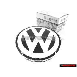 Genuine VW Front Bonnet Badge Brilliant Chrome Dolomite Grey - 1C0853617A WV9
