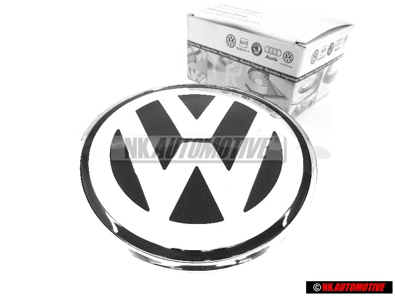 Genuine VW Front Bonnet Badge Brilliant Chrome Dolomite Grey - 1C0853617A WV9