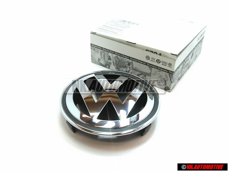 Genuine VW Front Grill Badge Emblem Chrome - 3C0853600A MQH