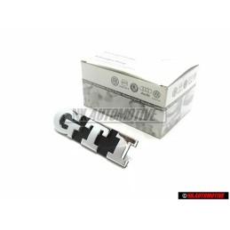 Genuine VW GTI Front Grill Badge Emblem Chrome - 1K6853679D FXC