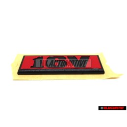 Genuine VW Inscription Satin Black Tornado Red 16V - 191853675E QN5