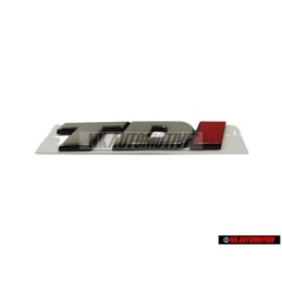 Genuine VW TDI Rear Badge Emblem Chrome Red - 7D0853675C EQW