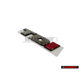 Genuine VW TDI Rear Badge Emblem Chrome Red - 7D0853675C EQW
