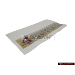 Genuine VW 4MOTION Rear Trunk Boot Badge Emblem Chrome Red - 1K0853675Q GQF