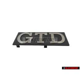 Genuine VW GTD Front Grill Badge Emblem Brushed Silver - 171853679D