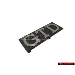 Genuine VW GTD Front Grill Badge Emblem Brushed Silver - 171853679D
