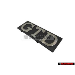 Genuine VW GTD Front Grill Badge Emblem Brushed Silver - 171853679D