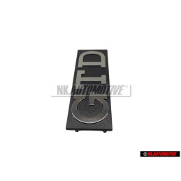 Genuine VW GTD Front Grill Badge Emblem Brushed Silver - 171853679D