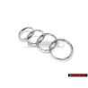 Genuine Audi Rings Front Grill Badge Emblem Chrome - 443853605