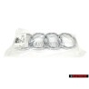 Genuine Audi Rings Front Grill Badge Emblem Chrome - 443853605