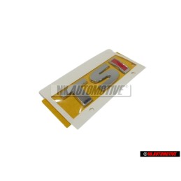 Genuine VW TSI Rear Badge Emblem Chrome Red - 5G0853675A JZQ