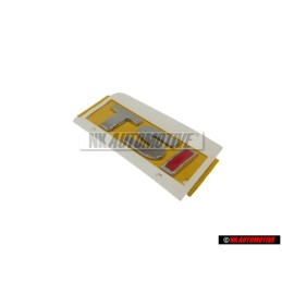 Genuine VW TSI Rear Badge Emblem Chrome Red - 5G0853675A JZQ