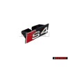 Genuine Audi S4 Front Grill Badge Emblem Black Chrome Red - 8H0853736A 2ZZ