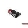 Genuine Audi S4 Front Grill Badge Emblem Black Chrome Red - 8H0853736A 2ZZ