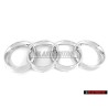 Genuine Audi Rings Front Grill Badge Emblem Chrome - 8Z0853605 2ZZ