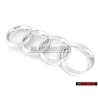 Genuine Audi Rings Front Grill Badge Emblem Chrome - 8Z0853605 2ZZ