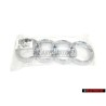 Genuine Audi Rings Front Grill Badge Emblem Chrome - 8Z0853605 2ZZ