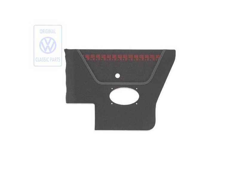 Genuine VW Side Trim (Fabric) Black/Red - 155867044BEBYT