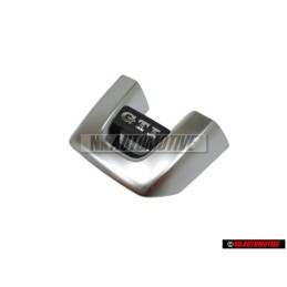 Genuine VW GTI Steering Wheel Badge Emblem Chrome Black - 5K0419685P UTF