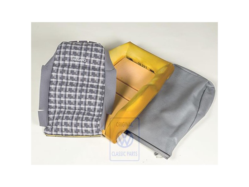 Genuine VW Backrest Cover (Fabric) Dove Grey - 155881770A AZM
