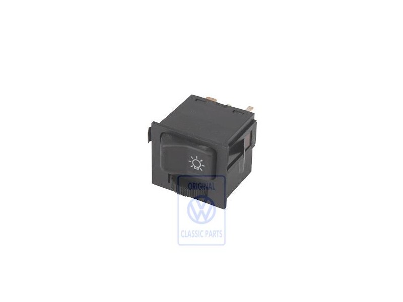 Genuine VW Switch For Lighting Satin Black - 323941531J 01C