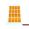 VW Classic Parts Orange Volkswagen service sticker 16 piece - ZCP902673