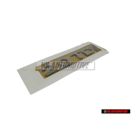 Genuine VW 2.0 TDI Rear Trunk Boot Badge Emblem Chrome Red - 3C0853675F GQF