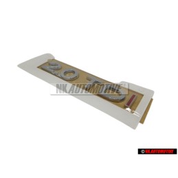 Genuine VW 2.0 TDI Rear Trunk Boot Badge Emblem Chrome Red - 3C0853675F GQF