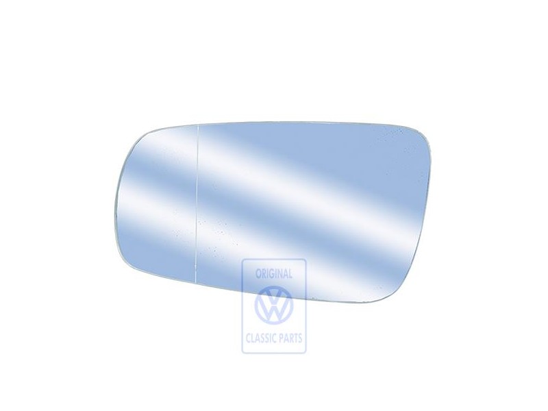 Genuine VW Mirror Glass (Flat) With Plate - 1H1857521