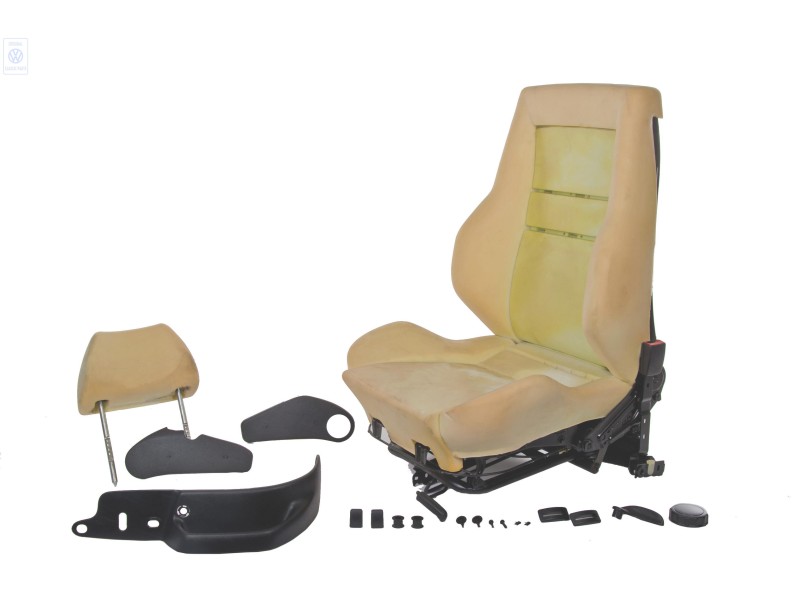 Genuine VW Seat Complete With Backrest And Headrest (Without Cover) - 1H0881024