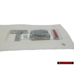 Genuine VW TSI Rear Trunk Boot Badge Emblem Chrome Red - 1K5853675H GQF