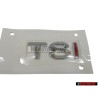 Genuine VW TSI Rear Trunk Boot Badge Emblem Chrome Red - 1K5853675H GQF