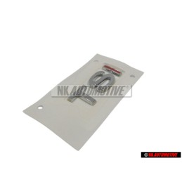 Genuine VW TSI Rear Trunk Boot Badge Emblem Chrome Red - 1K5853675H GQF