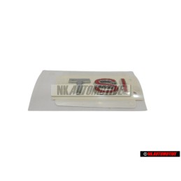 Genuine VW TSI Rear Trunk Boot Badge Emblem Chrome Red - 1K5853675J GQF
