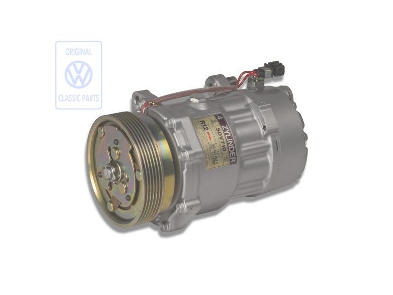 Genuine VW A/C Compressor With Electro-Magnetic Coupling - 1H0820803E