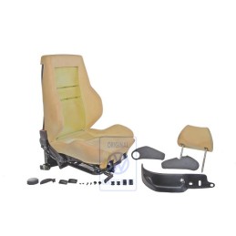 Genuine VW Seat Complete With Backrest And Headrest Without Cover - 1H0881023A