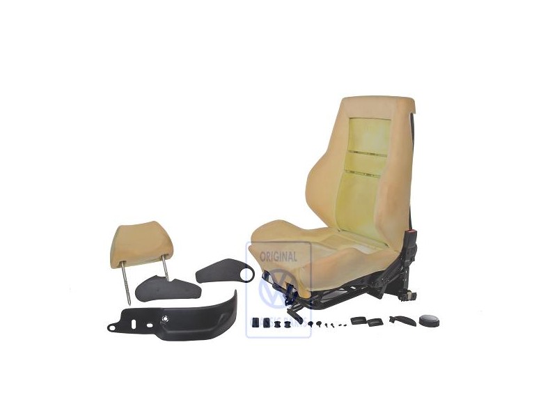 Genuine VW Seat Complete With Backrest And Headrest Without Cover - 1H0881024A