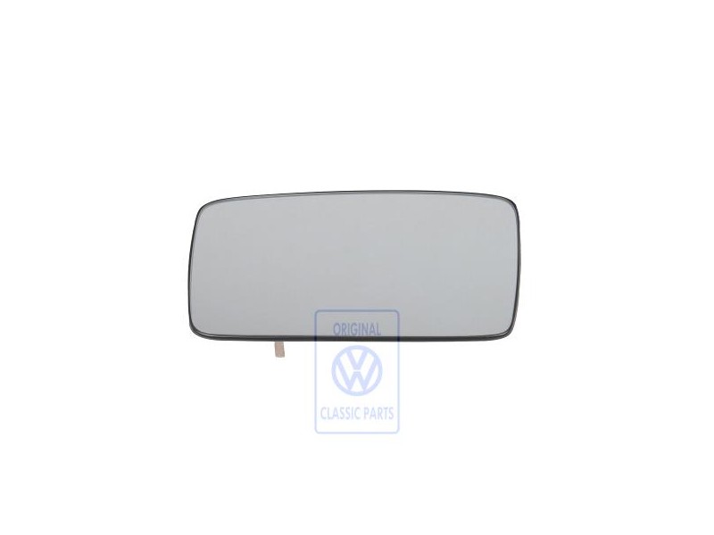 Genuine VW Mirror Glass (Convex) With Carrier Plate - 1H1857521D
