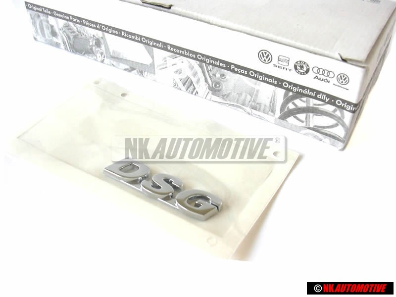 Genuine VW DSG Rear Trunk Boot Badge Emblem Chrome - 1J0853675AL739