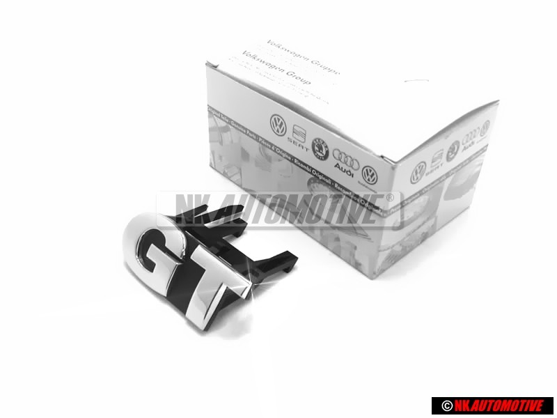 Genuine VW GT Front Grill Badge Emblem Chrome - 6Q0853679D 739