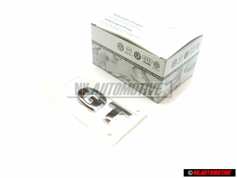 Genuine VW GT Rear Trunk Boot Badge Emblem Chrome - 6Q0853675C 739