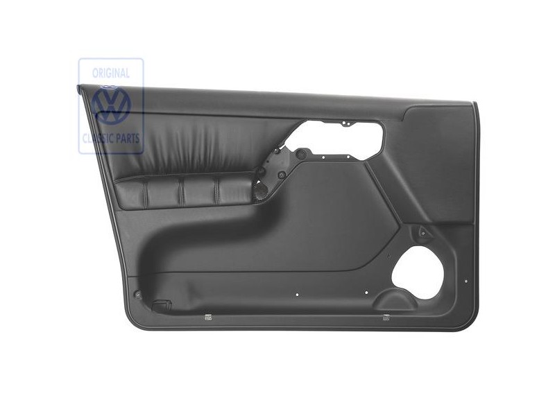 Genuine VW Door Trim (Leather/Leatherette) Black - 1H4867011BJCNN