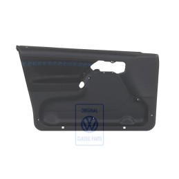 Genuine VW Door Panel Trim (Cloth) Black/Blue - 1H4867011BKELZ