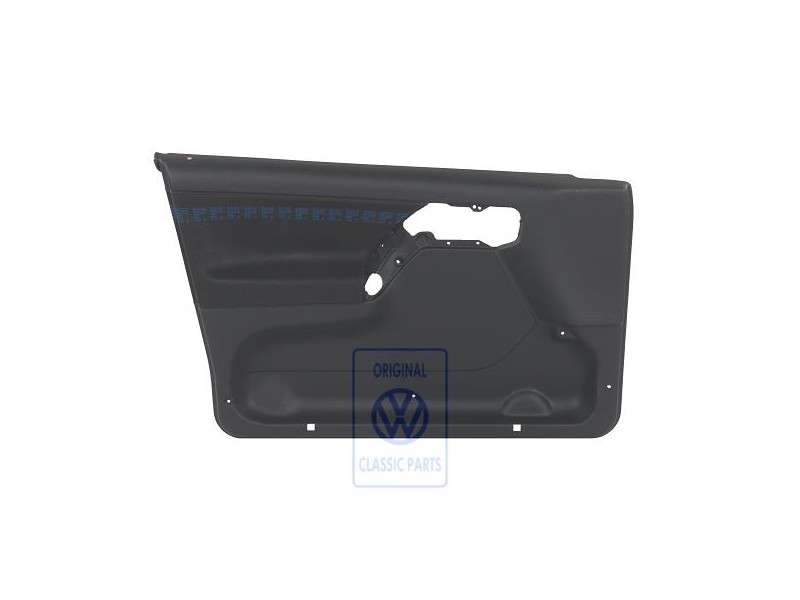 Genuine VW Door Panel Trim (Cloth) Black/Blue - 1H4867011BKELZ