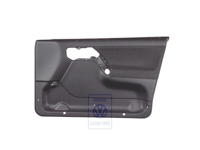 Genuine VW Door Panel Trim (Cloth) Black - 1H4867012BHBFY