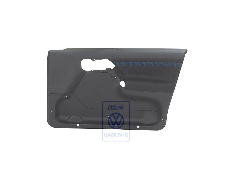 Genuine VW Door Panel Trim (Cloth) Black/Blue - 1H4867012BHDYQ