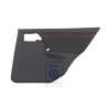 Genuine VW Door Panel Trim (Cloth) Black/Red - 1H4867212BDECZ