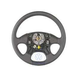 Genuine VW Steering Wheel (Leather) Black - 1H0419091AD1BX