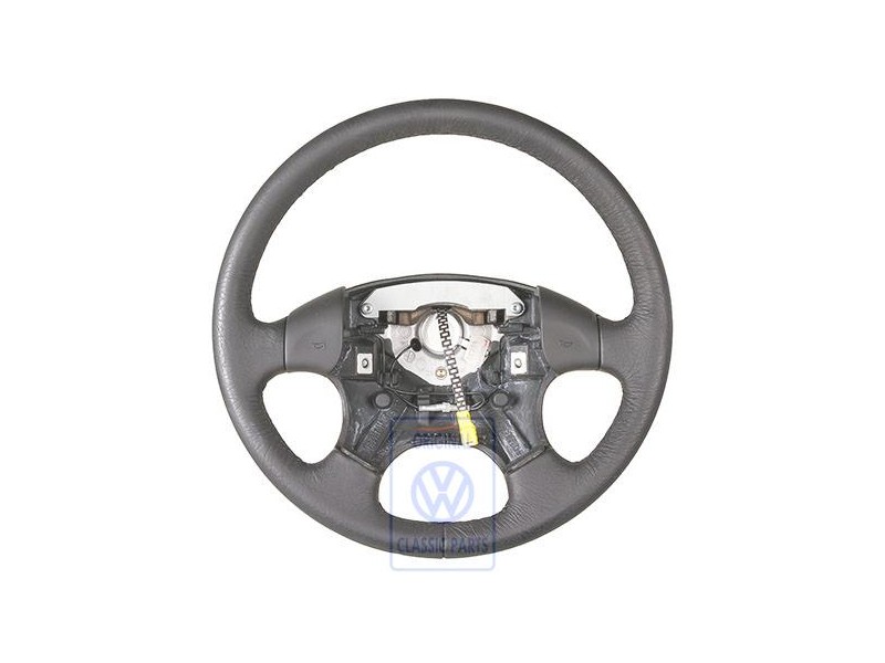 Genuine VW Steering Wheel (Leather) Black - 1H0419091AF1BX
